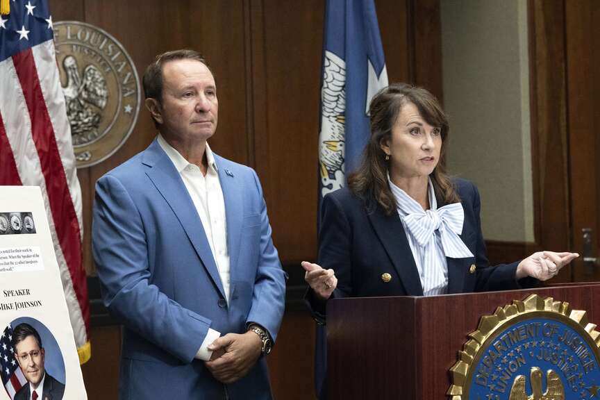 Liz Murrill and Jeff Landry